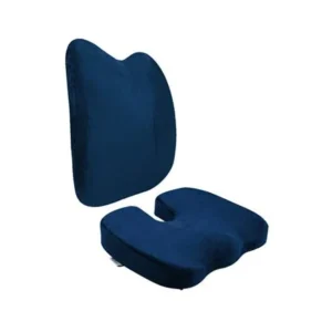 เซ็ตเบาะรองหลังและรองนั่งเพื่อสุขภาพ BEWELL H06/HT001 สีน้ำเงิน