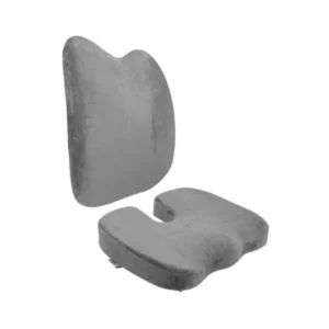 เซ็ตเบาะรองหลังและรองนั่งเพื่อสุขภาพ BEWELL H06/HT001 สีเทา